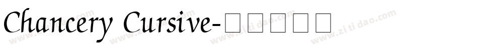 Chancery Cursive字体转换